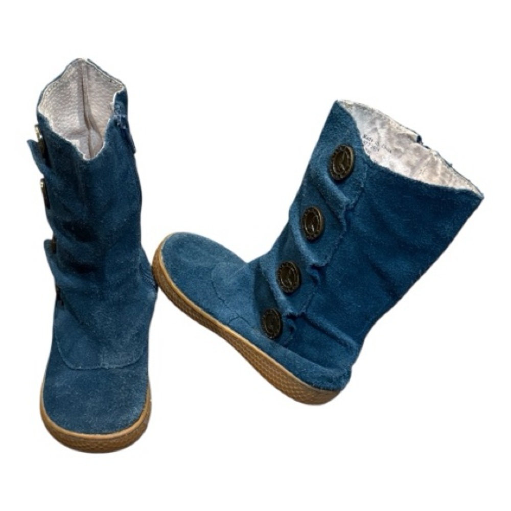 Livie & Luca Tiempo blue suede boots